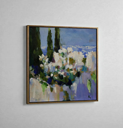 White Blossoms in the Forest Light