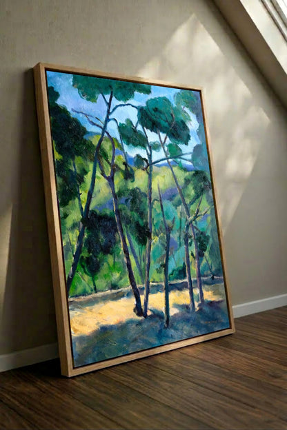 Pines in Blue Light