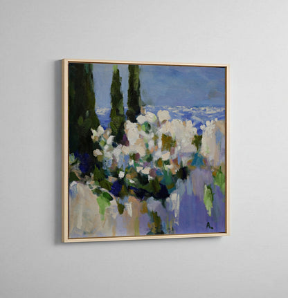 White Blossoms in the Forest Light